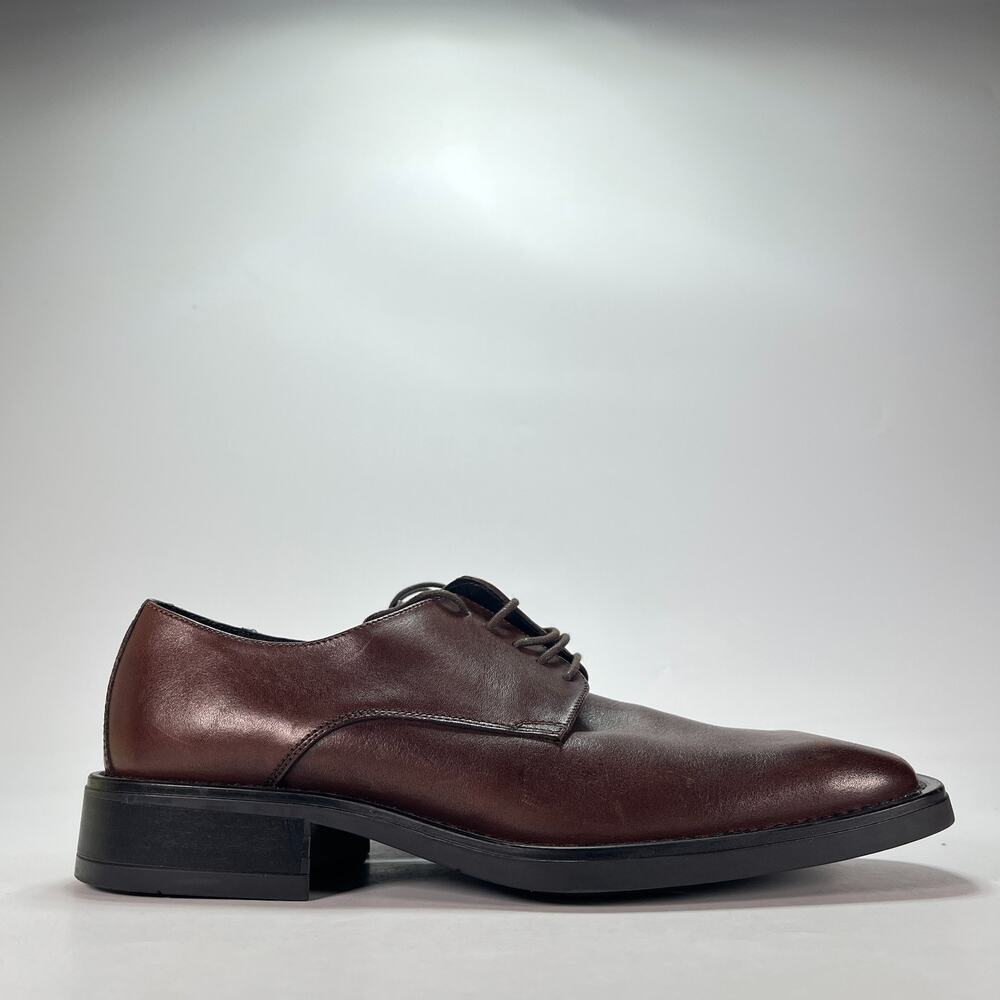 Kenneth Cole Reaction Dark Brown Casual Loafer Leather Dress Shoes Men’s Size 10